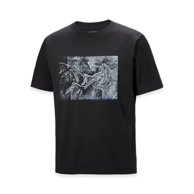 ARC'TERYX Kragg Cotton Lithographica SS Men's "Black" X000009926