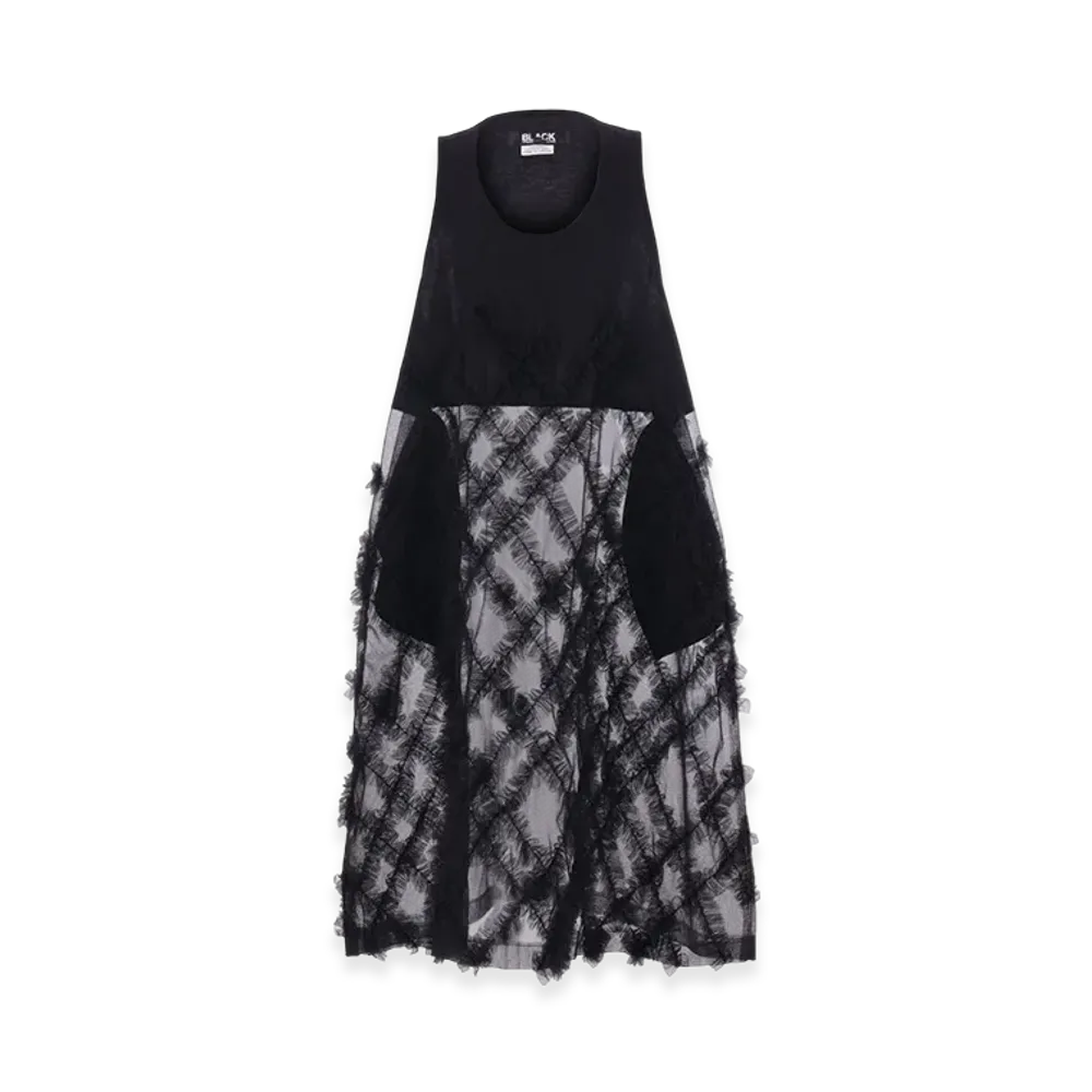 BLACK COMME des GARCONS Tulle Tank Top "Black"