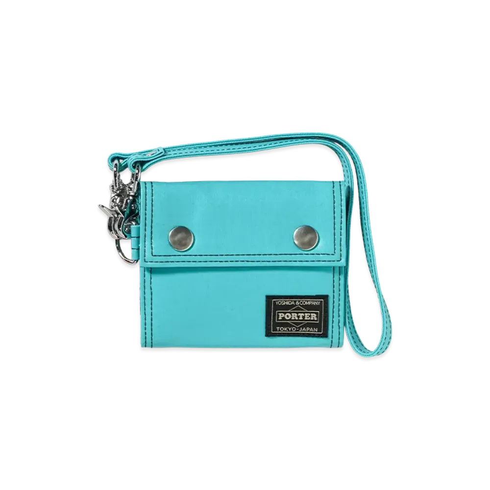 PORTER FREE STYLE Pocket Cord Wallet "Turquoise"