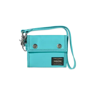PORTER FREE STYLE Pocket Cord Wallet "Turquoise"