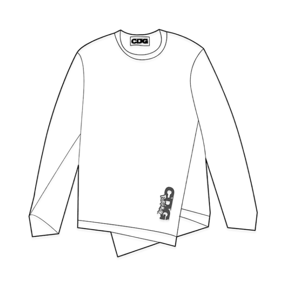 Comme des Garcons Pokemon Long Sleeved T-Shirt "White"