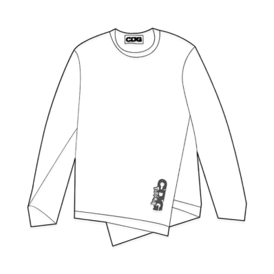 Comme des Garcons Pokemon Long Sleeved T-Shirt "White"