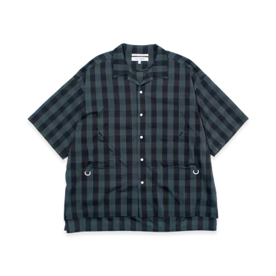 F/CE. Dotair Open Collar Shirt "Charcoal"
