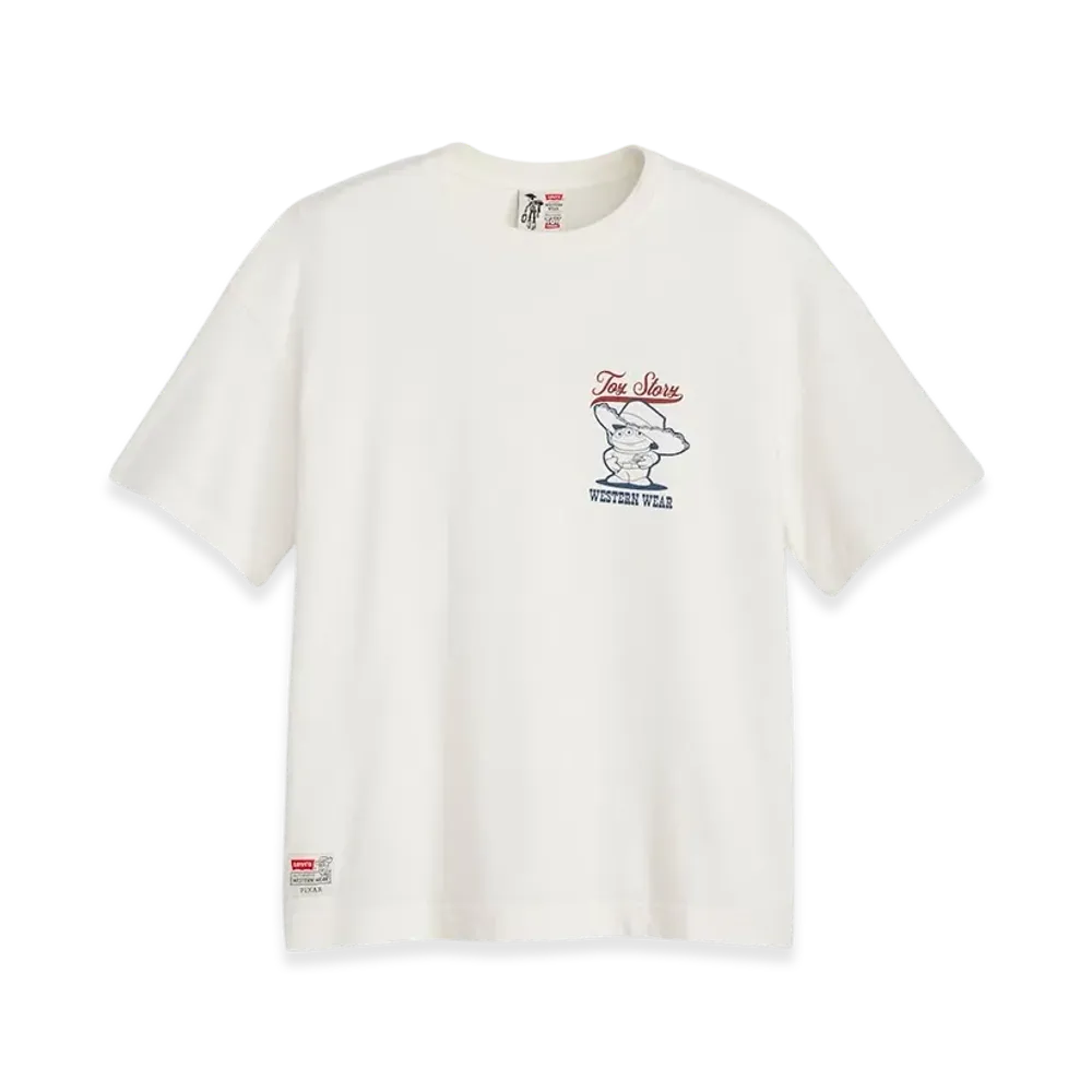 Levi's x Toy Story Story Boxy Tee- Alien "White"