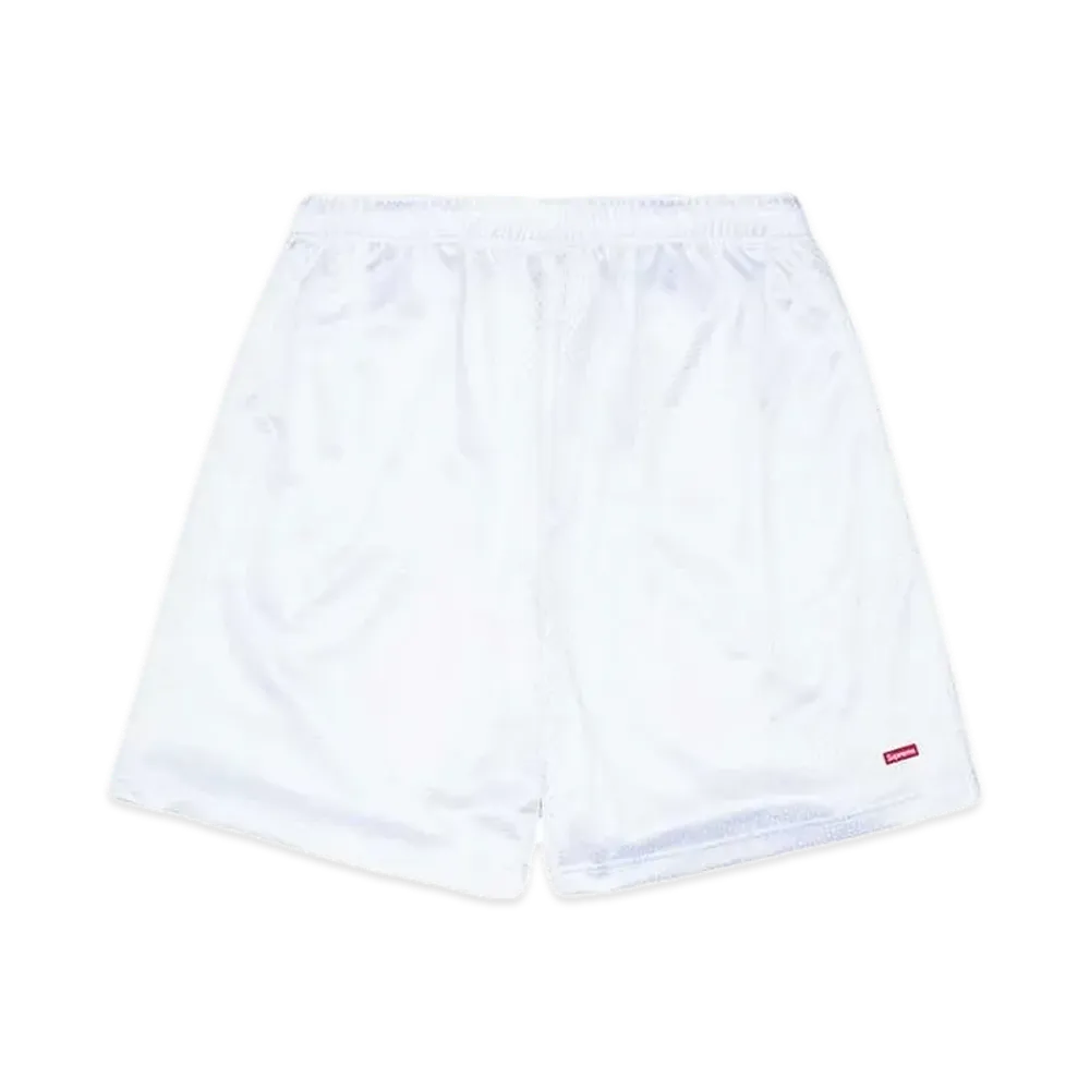 Supreme Small Box Baggy Mesh Short "White" (24SS)