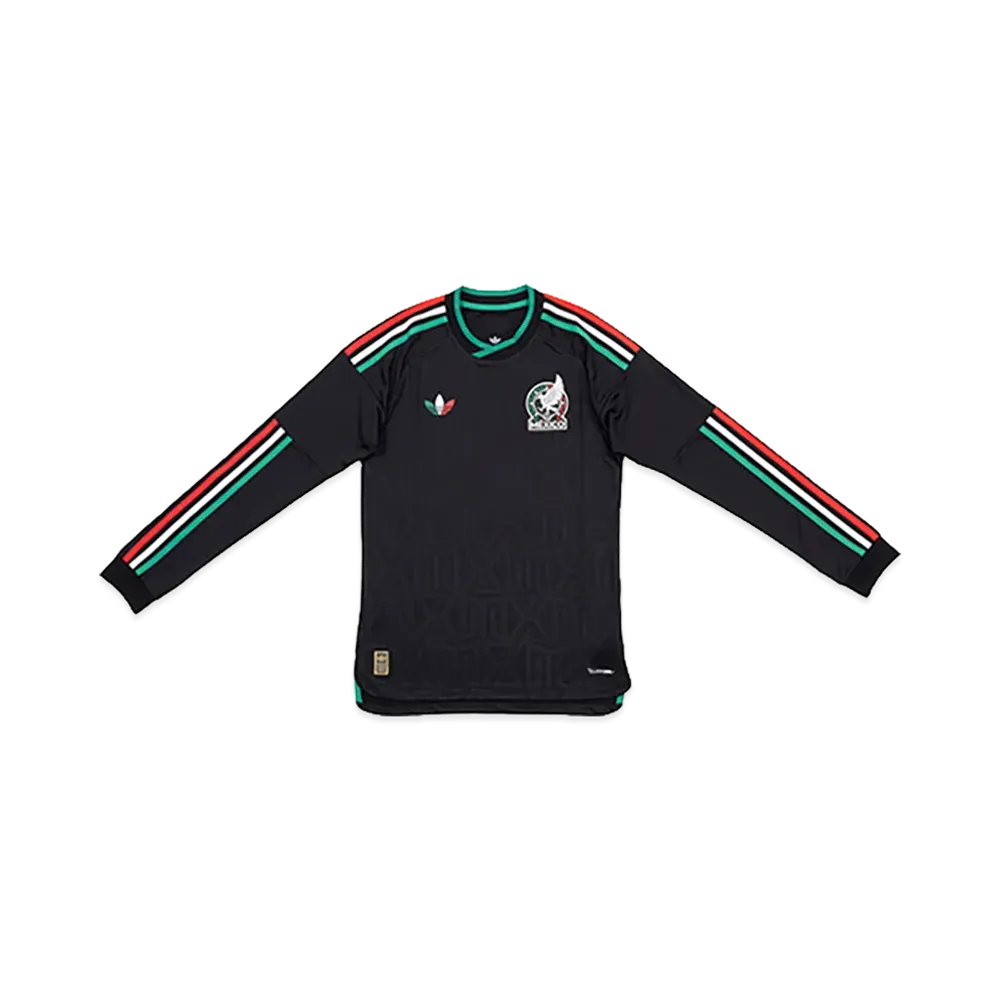 adidas Soccer Mexico 2026 2026 3rd Authentic Long Sleeve Jersey "Black"