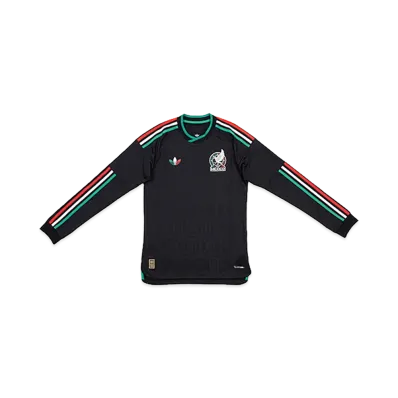 adidas Soccer Mexico 2026 2026 3rd Authentic Long Sleeve Jersey "Black"