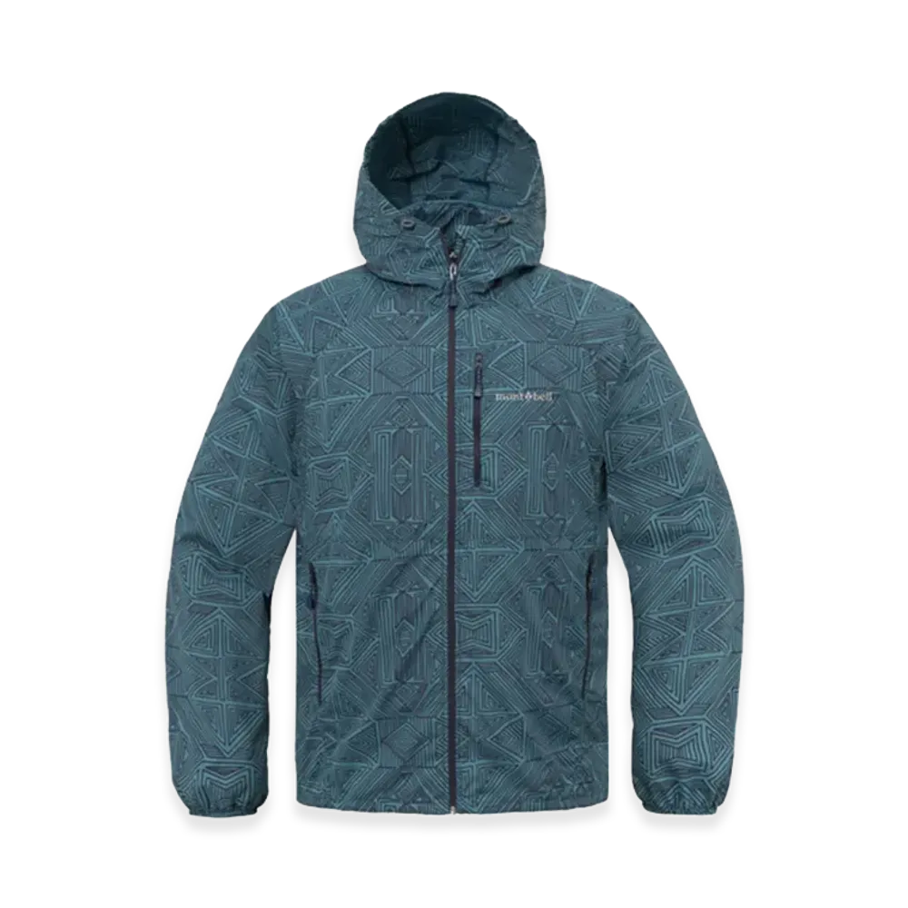 mont-bell Wind Blast Print Parka "Blue"