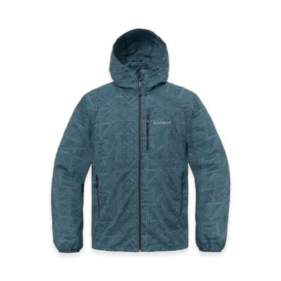 mont-bell Wind Blast Print Parka "Blue"