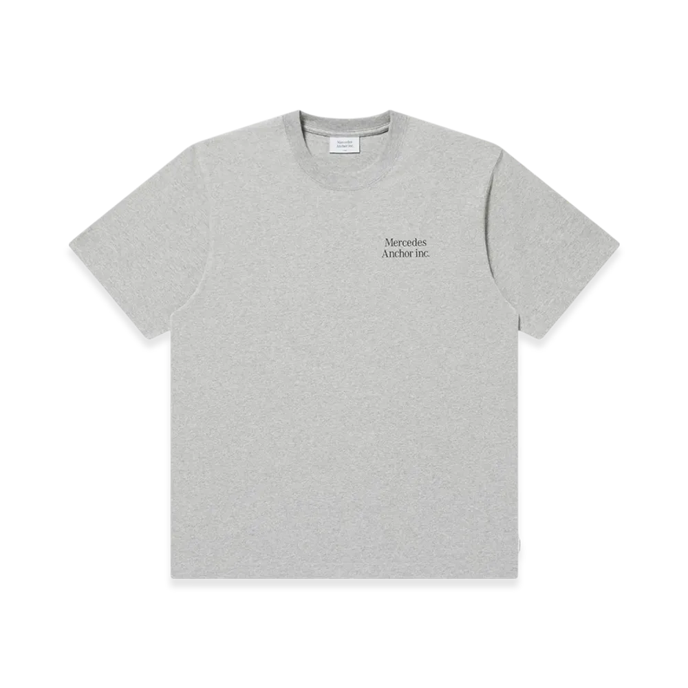 Mercedes Anchor inc. Logo Tee "Heather Gray"