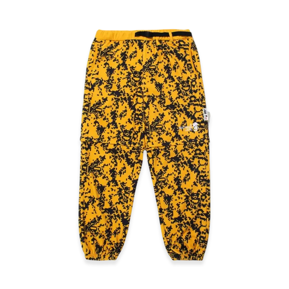 A BATHING APE x KAZUKI Digital Camo Mod Detachable Pants "Yellow"