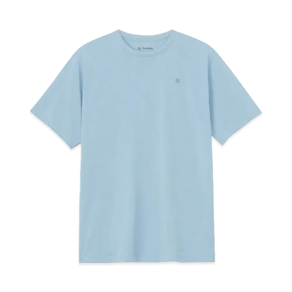 Goldwin Lettered Print T-shirt (Unisex) "Grayish Blue"