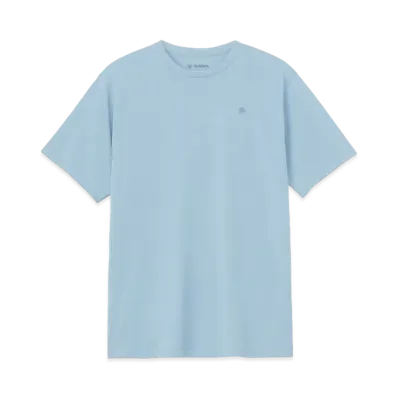 Goldwin Lettered Print T-shirt (Unisex) "Grayish Blue"