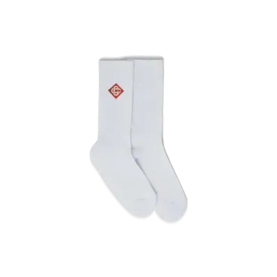 Casablanca Monogram Logo Socks "White"