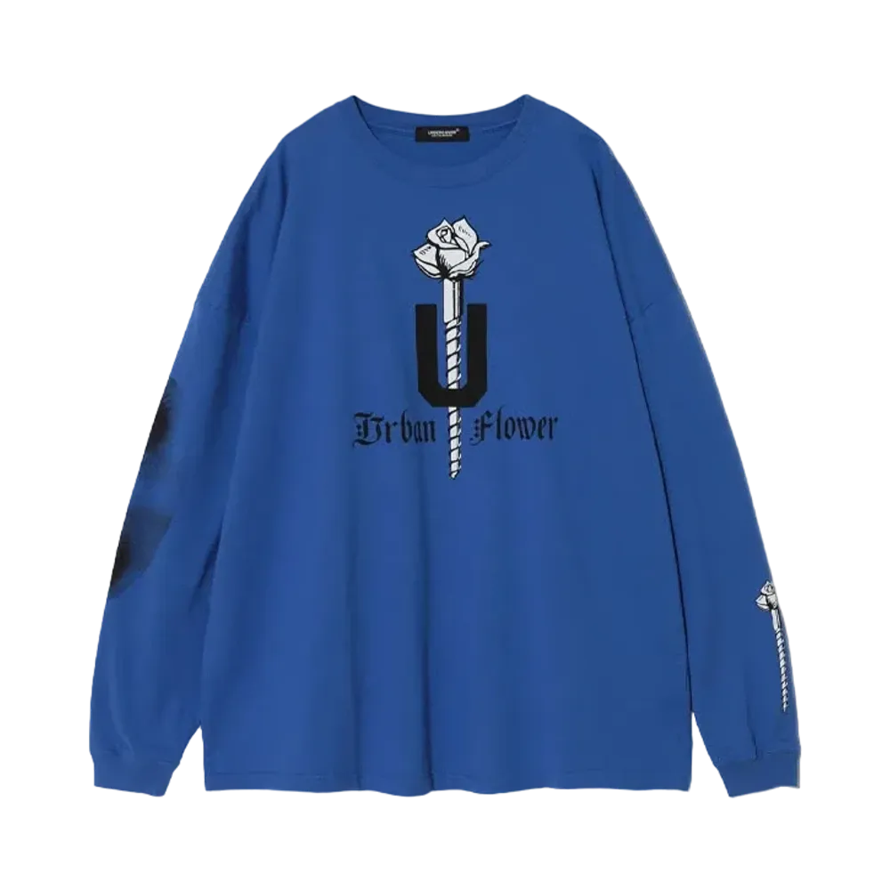UNDERCOVER Cotton Long Sleeve T-Shirt "Blue"