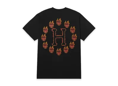 HUF x SPITFIRE Flame Galaxies Tee "Black"
