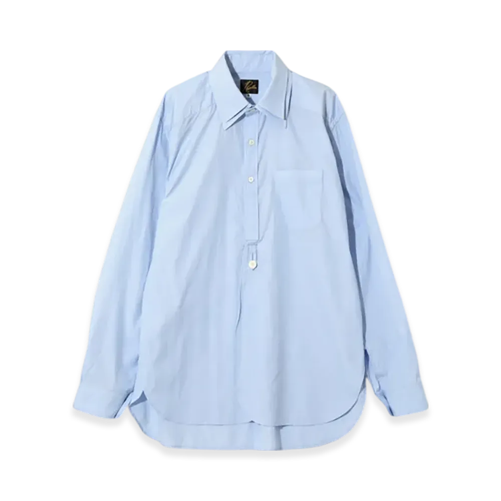 NEEDLES Double Regular Collar EDW Shirt - Cotton Broadcloth "Blue"