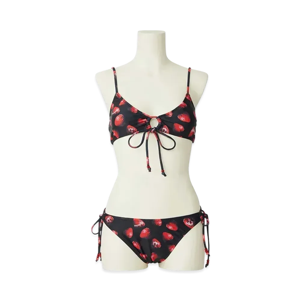 HYSTERIC GLAMOUR Skull Berry Pattern Bikini "Black"