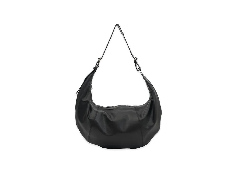 YOKE Calf Leather Shoulder Bag "Black"