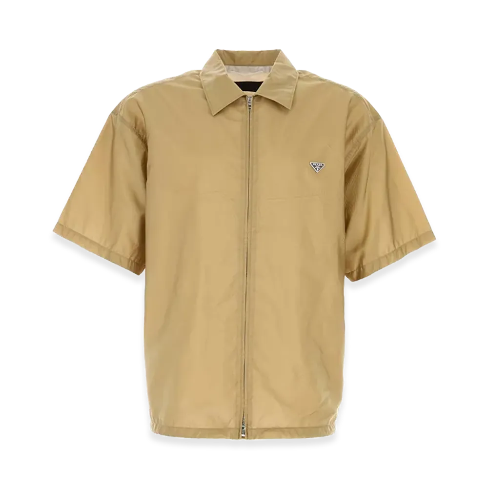 PRADA Re-Nylon Short Sleeve Shirt "Beige"