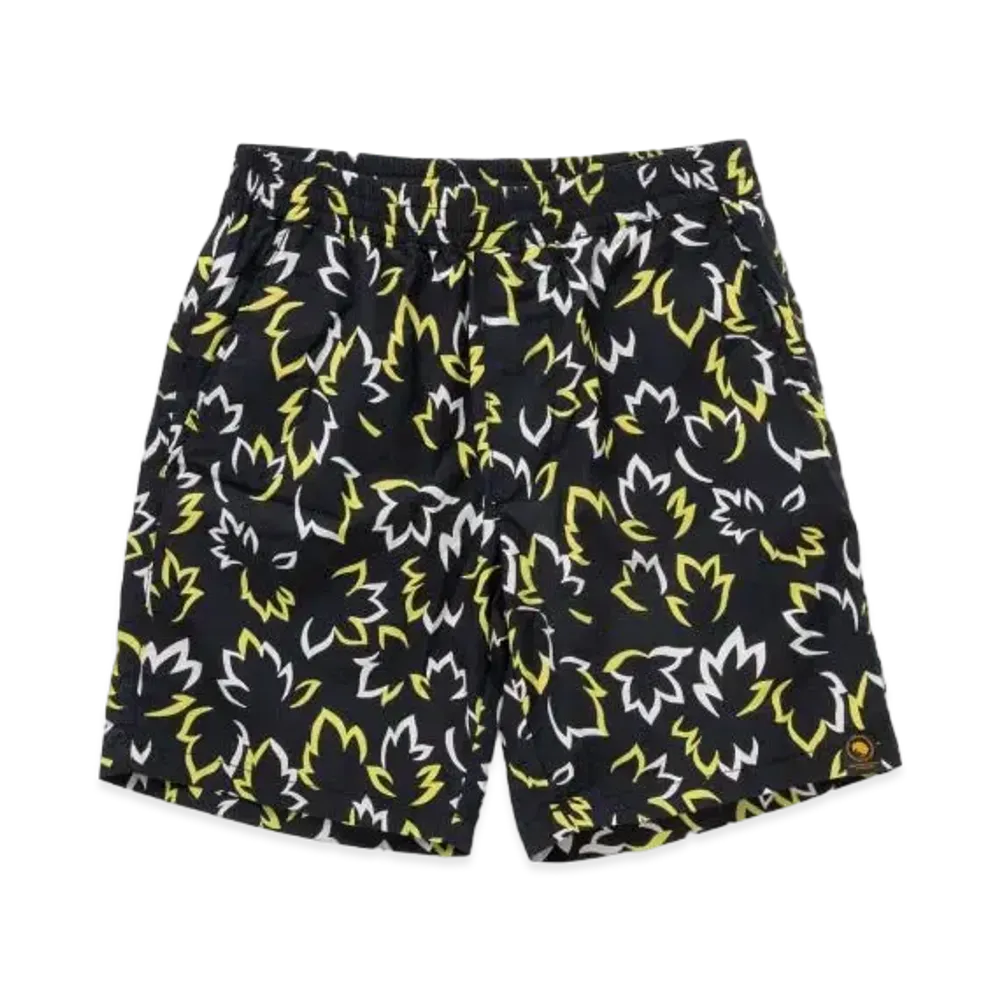RATS Leaf Cotton Shorts "Black"