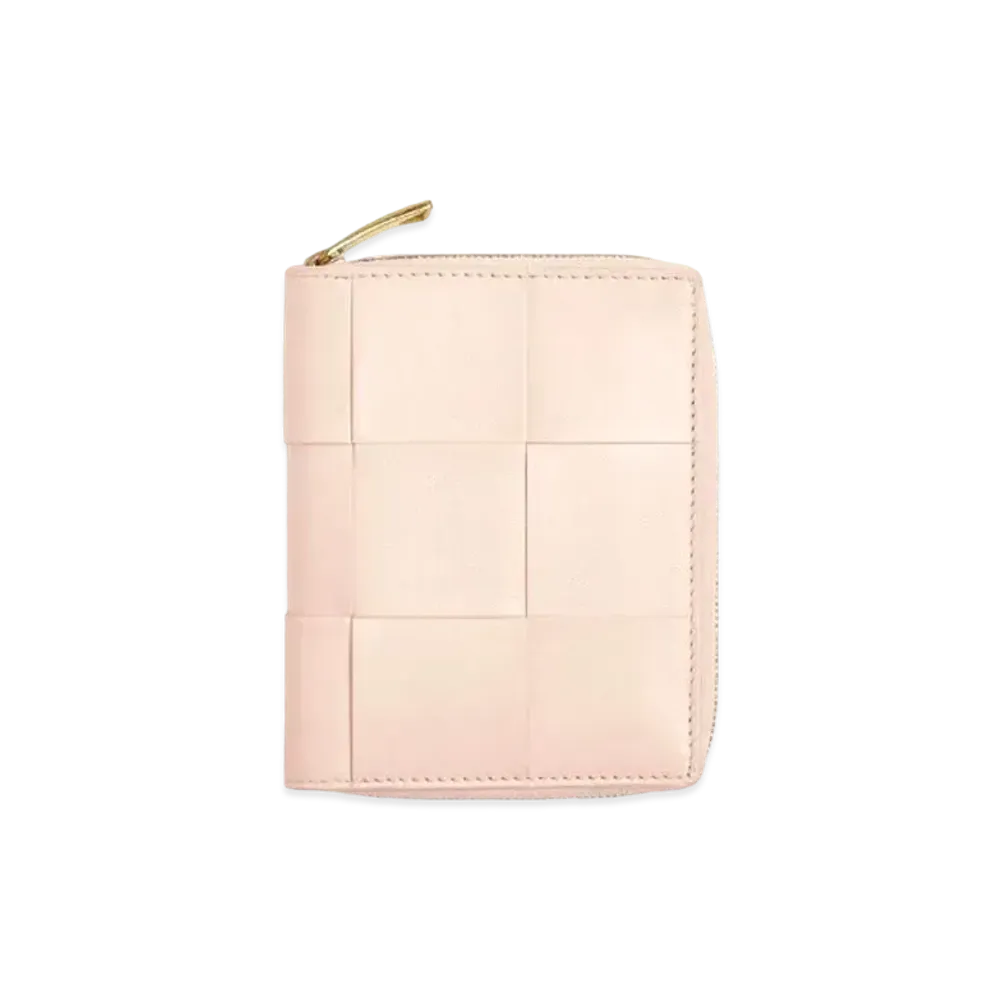 Bottega Veneta Zip Around Wallet "Melon Washed"