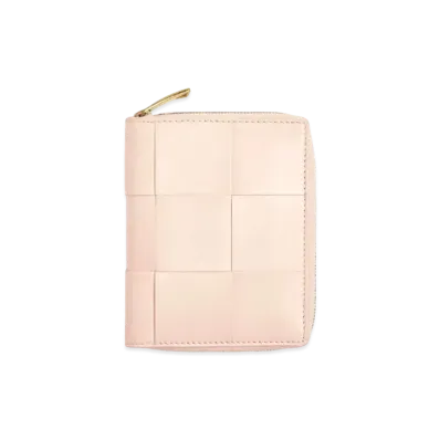 Bottega Veneta Zip Around Wallet "Melon Washed"