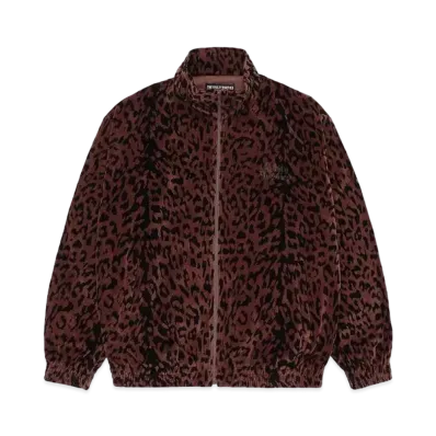 WACKO MARIA Leopard Velvet Track Jacket "Brown"