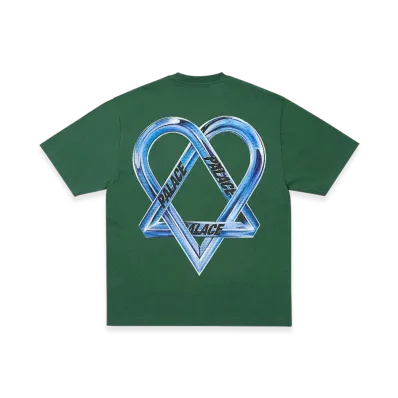 PALACE x HIM Tri Gram T Shirt "Green"