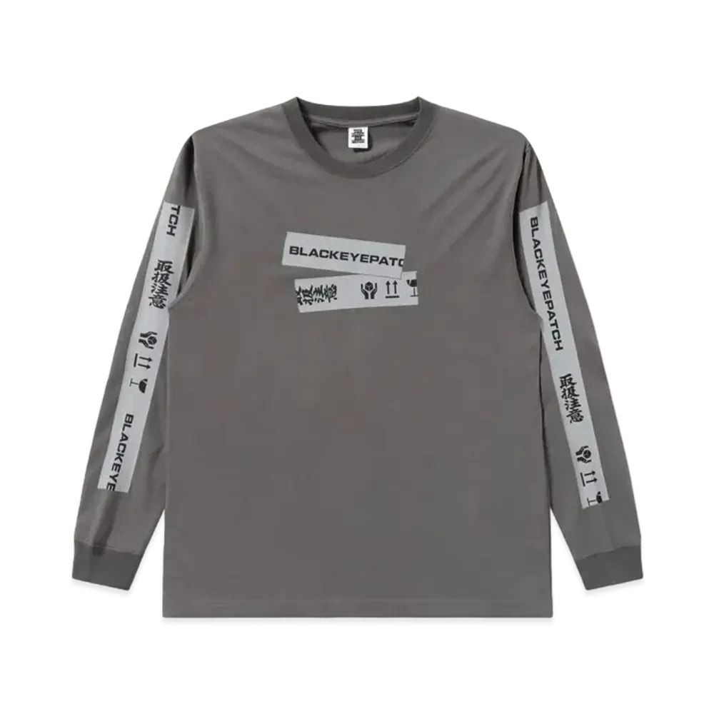 Blackeyepatch HWC Taped L/S Tee "Charcoal"