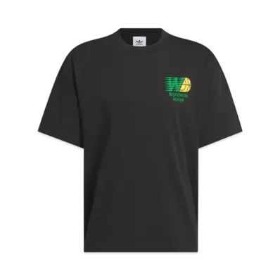 adidas Worldwide Hoops Foundation Short Sleeve T-Shirt "Black/Green"