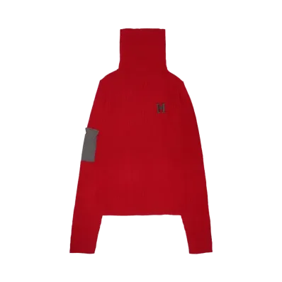 HTH ribbed high neck "RED"
