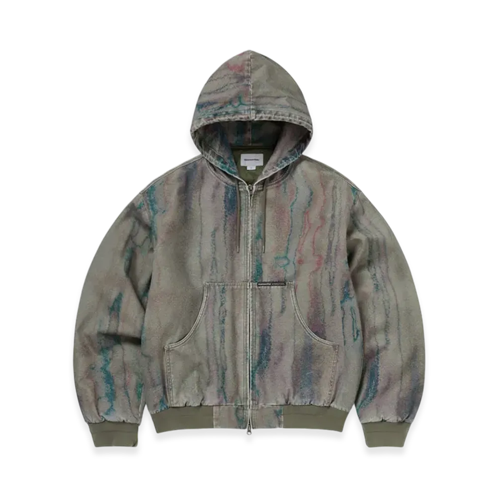 thisisneverthat Blurred Hooded Jacket "Olive"