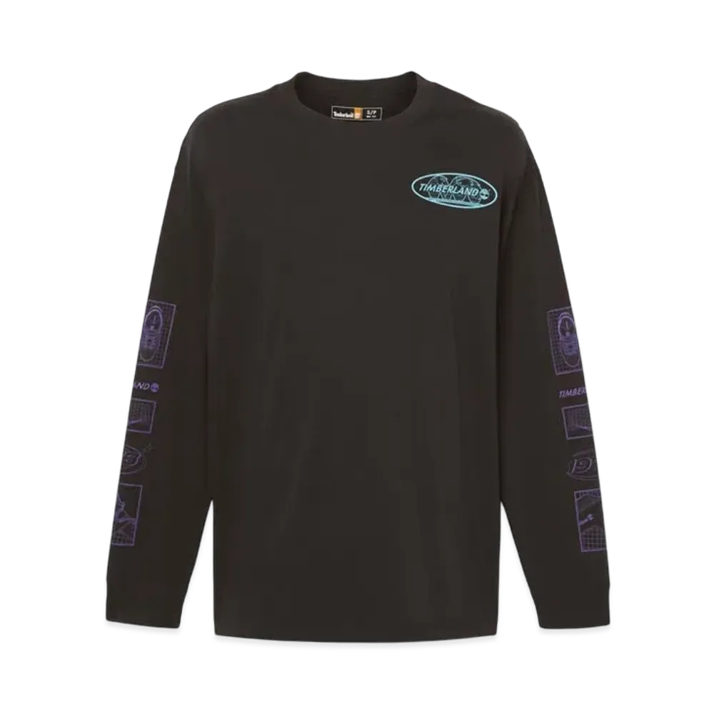 Timberland Allgender Long Sleep Graphic Tee "Black"