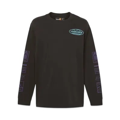 Timberland Allgender Long Sleep Graphic Tee "Black"