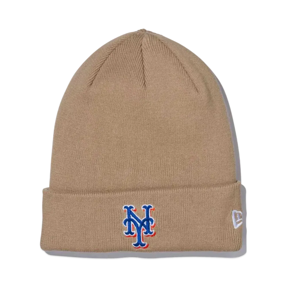 NEW ERA Basic Cuff Knit Cotton New York Mets "Beige"