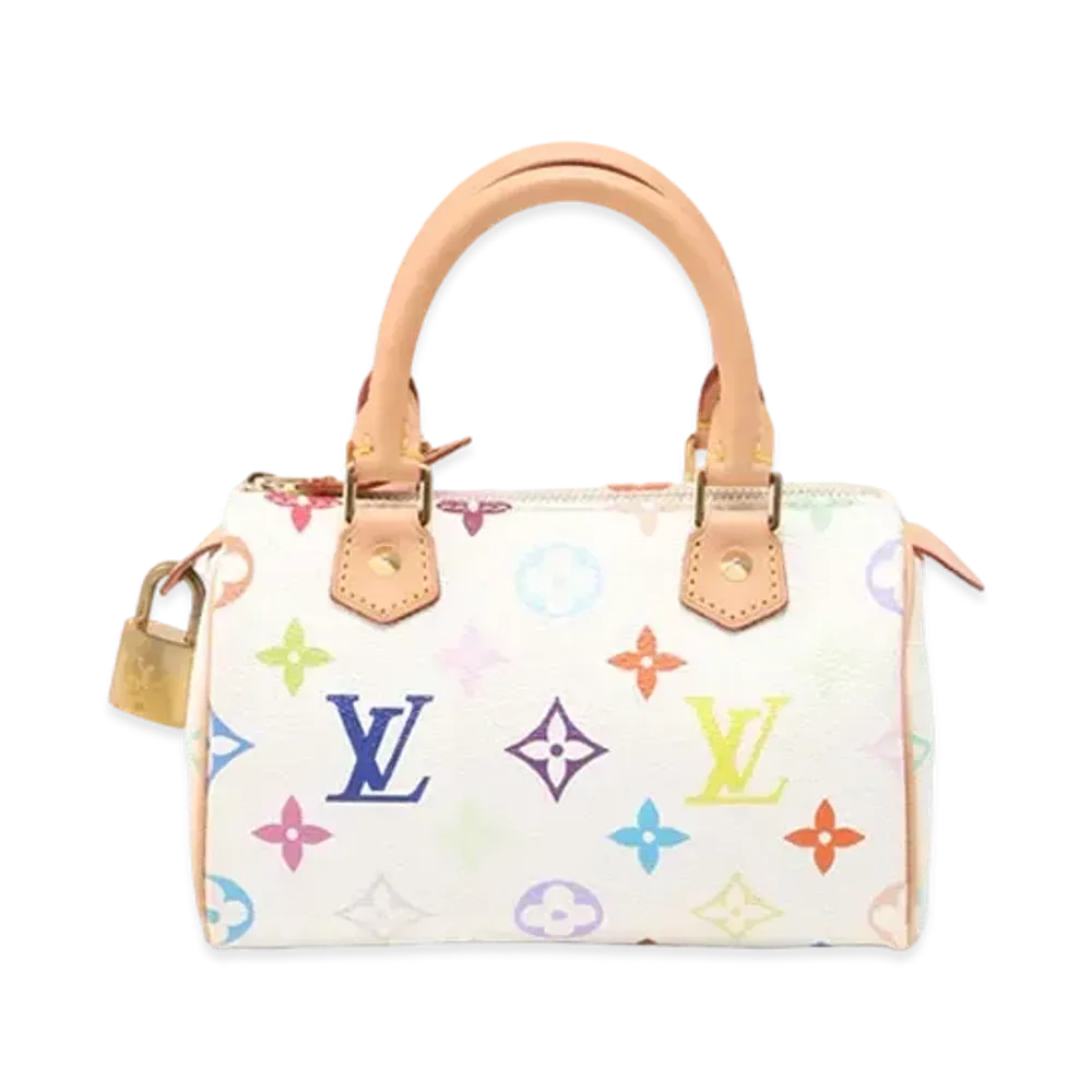 Louis Vuitton Monogram Multicolor Mini Speedy "Blanc"
