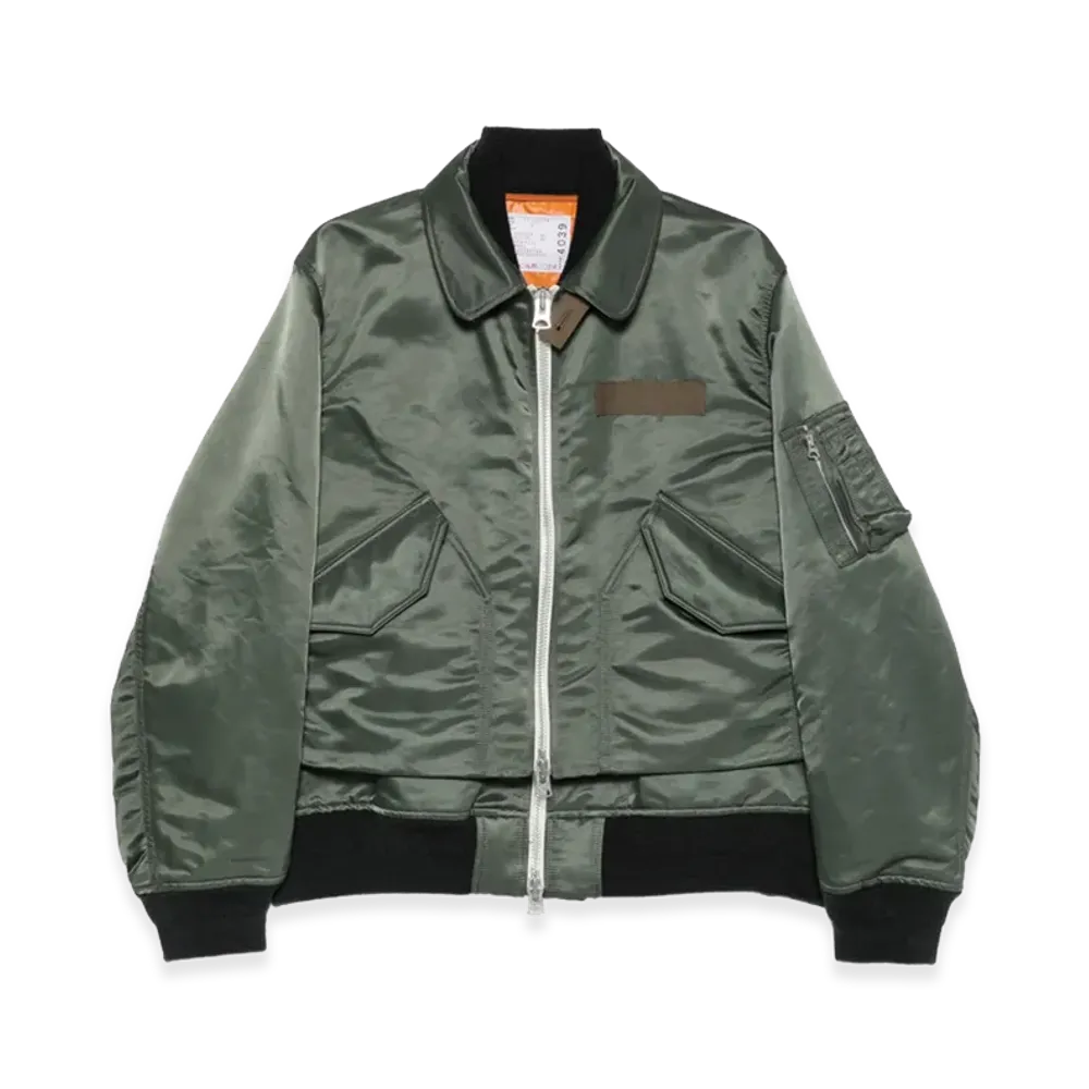 sacai Double Layer Blouson "Green"