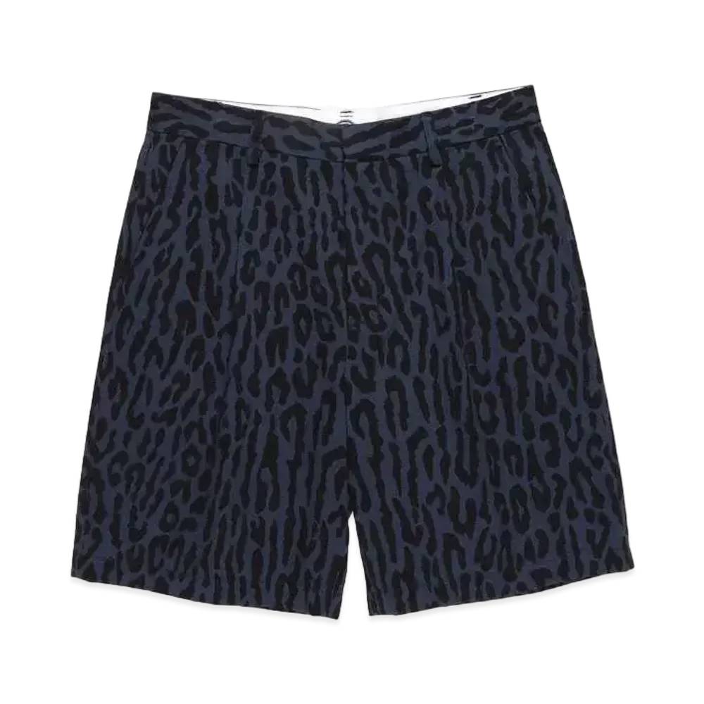 WACKO MARIA DICKIES / LEOPARD PLEATED TROUSERS "Navy"