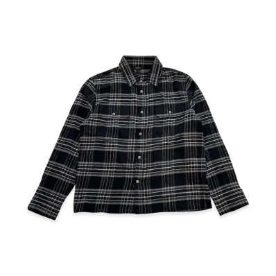 Chrome Hearts Work Dog Check Long Sleeve Shirt "Black"
