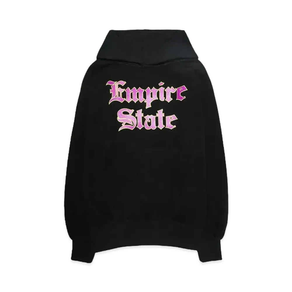 NEXUSVII. BACKSIDE OF EMPIRE STATE HOODIE "BLACK"