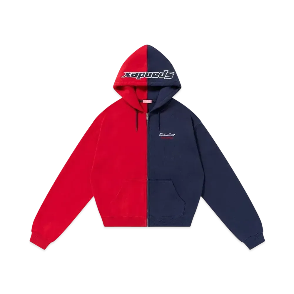 BlackEyePatch Spandex Logo Zip Hoodie "Navy/Red"