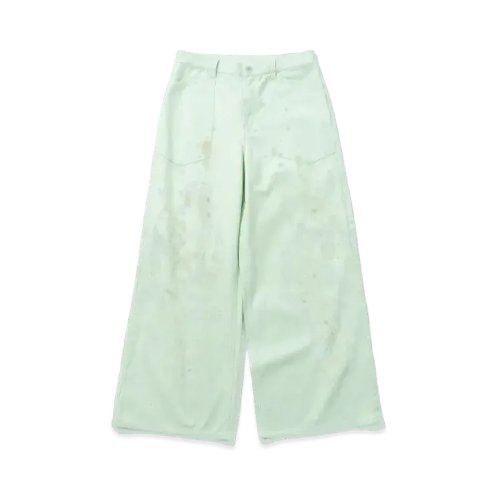 Younger Song dirt processing duck pants "Light green"