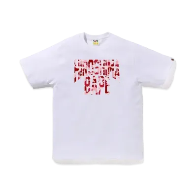 A BATHING APE Bape Store Hiroshima NYC Logo Tee "White"