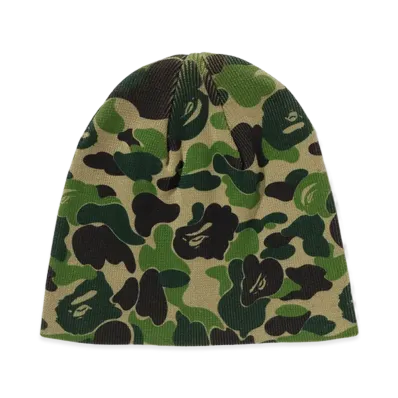 A BATHING APE Women's ABC Camo Beanie "Green"