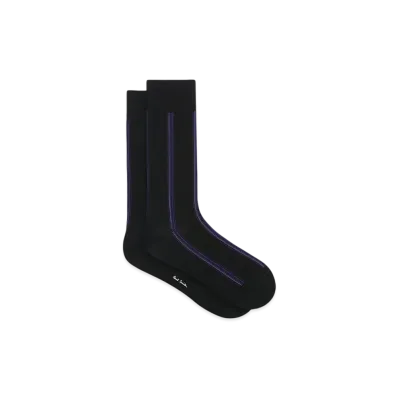 Paul Smith Gradation Line Socks "Black"