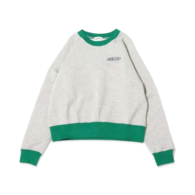 atmos pink Silicone Patch Color Scheme Crew Neck "Gray"