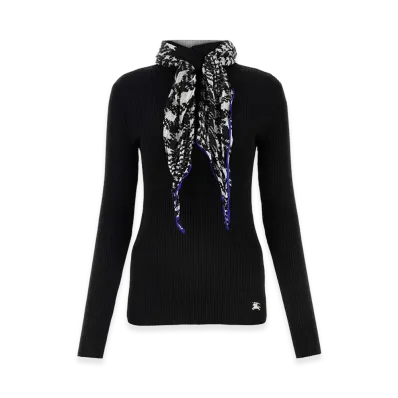 Burberry Women's Viscose Blend Sweater "Black"