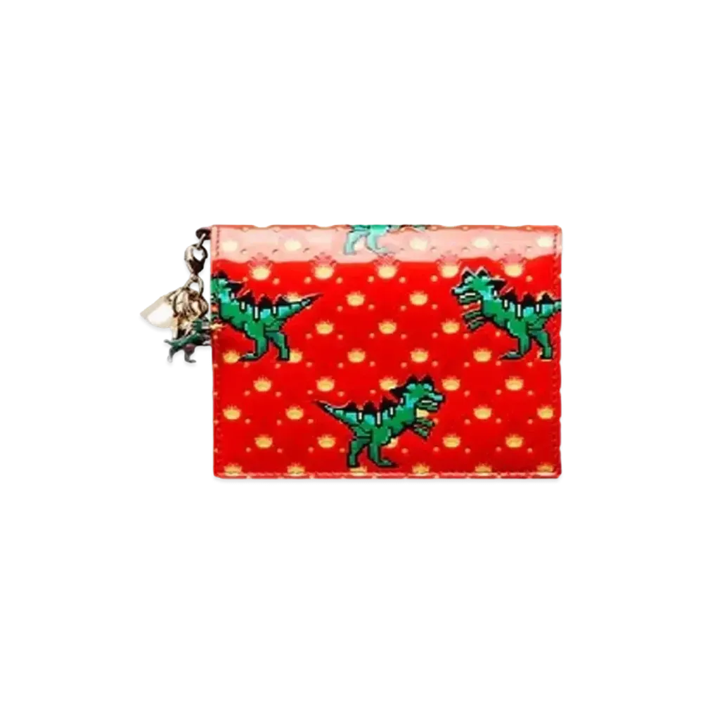 Dior Mini Lady Dior Wallet "Red"