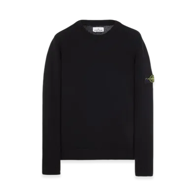 Stone Island 531B6 Geelong Wool Crewneck Knit - 23FW "Black"